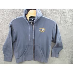 COLLINGSWOOD NJ Track & Field Full Zip Hoodie Hooded Sweatshirt - Distressed